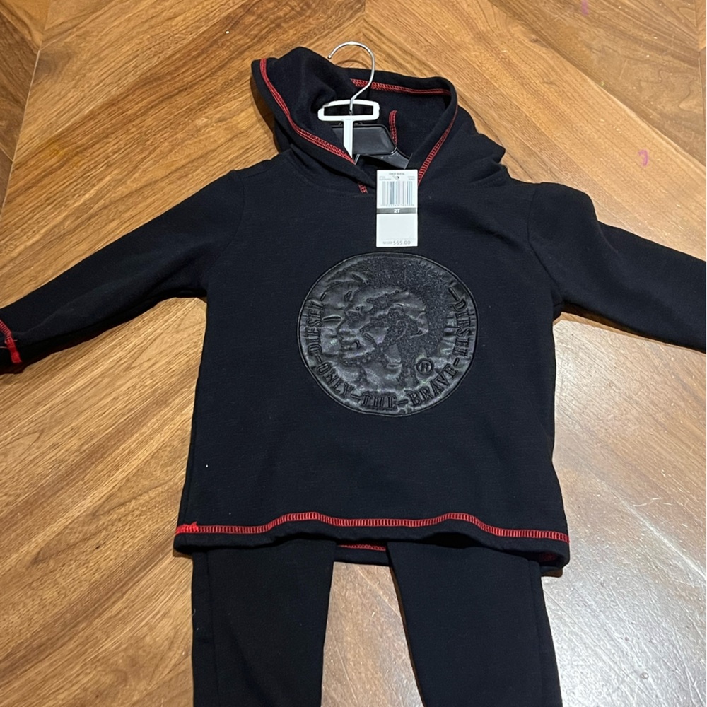 Diesel Black Embroidered Patch